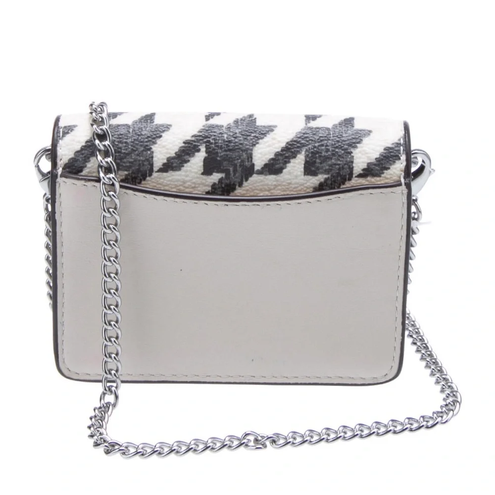 Coach Houndstooth Mini Crossbody Bag in Black and White NWT retails $150 - Picture 2 of 7